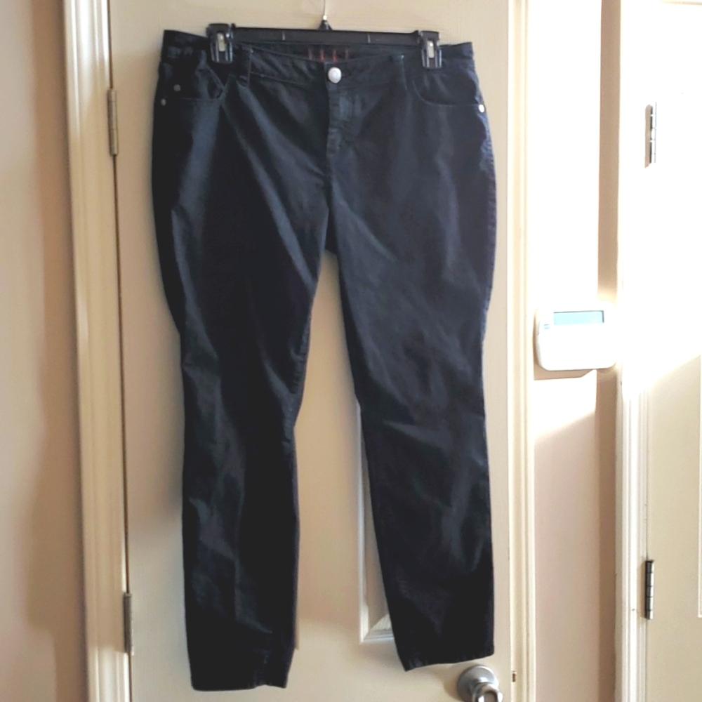 Women's black washed denim skinny jeans
